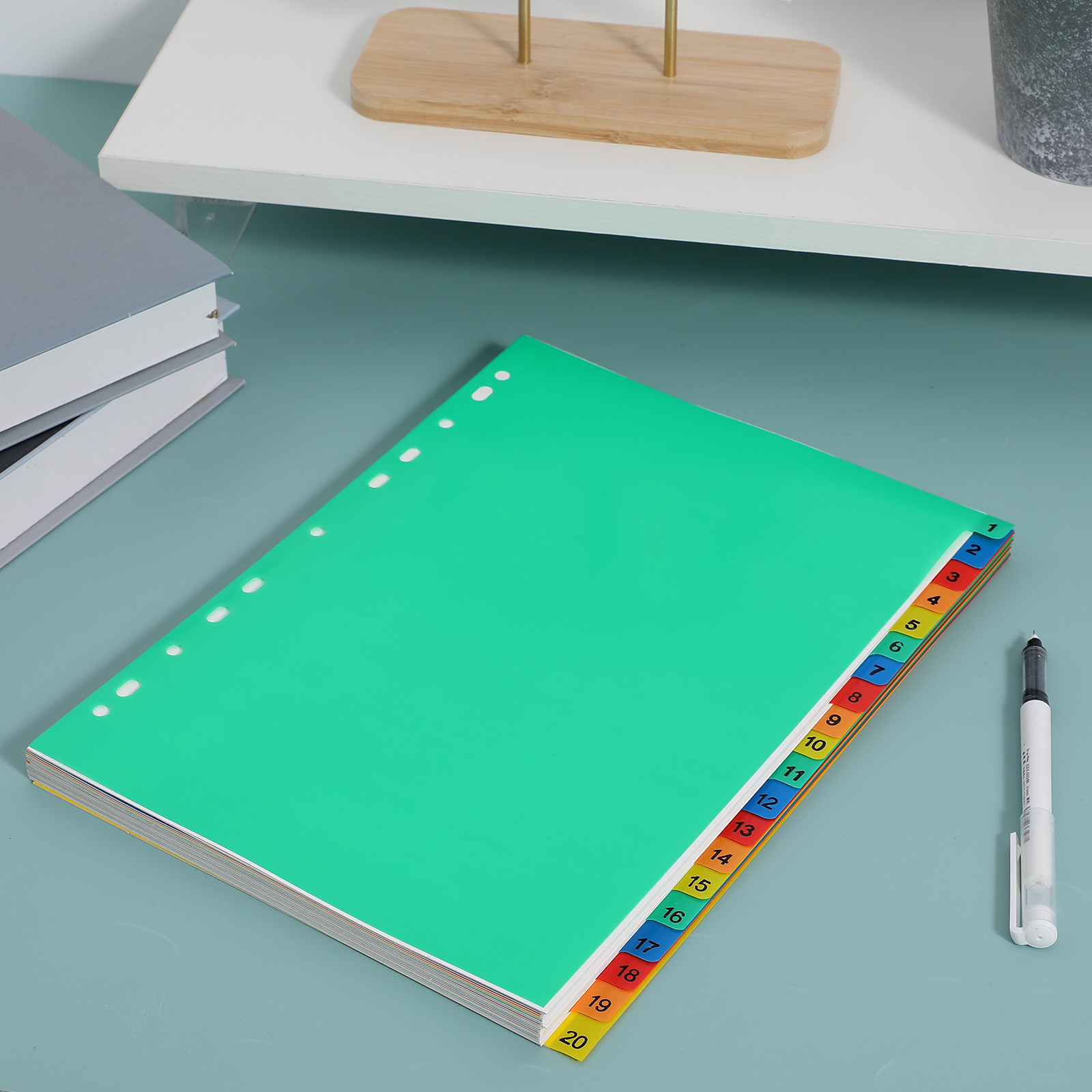 20 Pages A4 Colorful Plastic T - đánh giá và giá Tab Divider A4